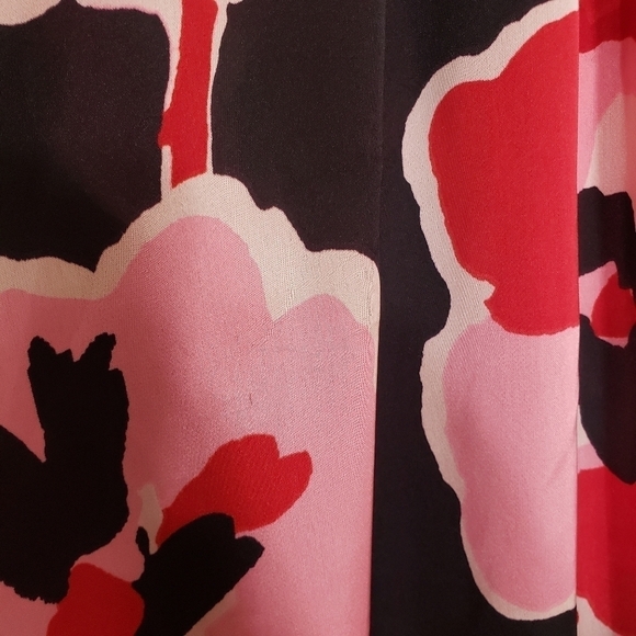 Outback Red Floral Pink Red Black Blouse - Picture 6 of 11